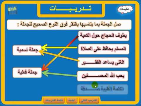 جملة اسمية وجملة فعلية - ماهي الجمله الاسميه والفعليه وماا الفرق بينهما 3841