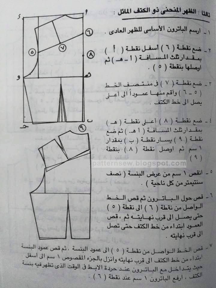 طريقة رسم الباترون الاساسي بالصور - خطوة مهمه جدا لتفصيل الملابس 4011 8